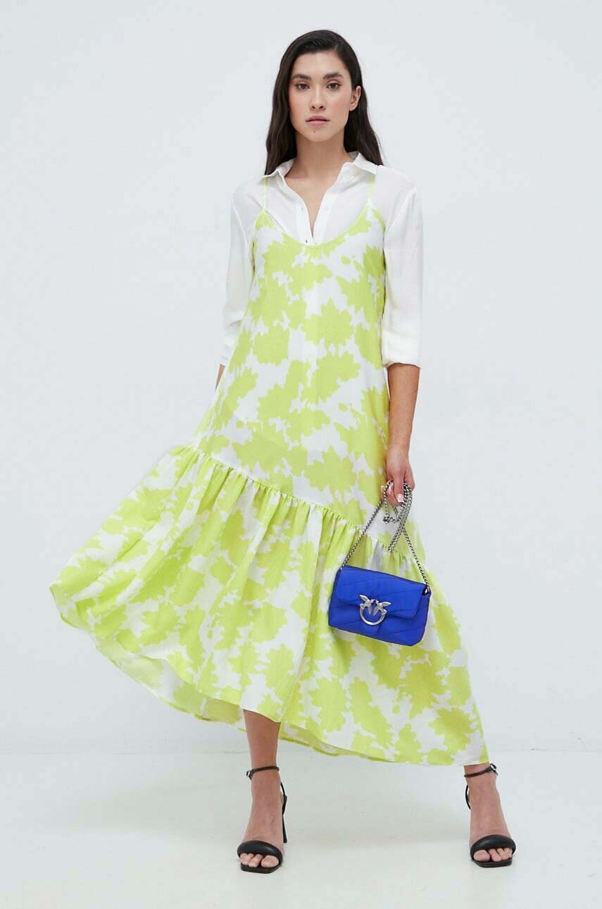 Сукня Armani Exchange midi розкльошена