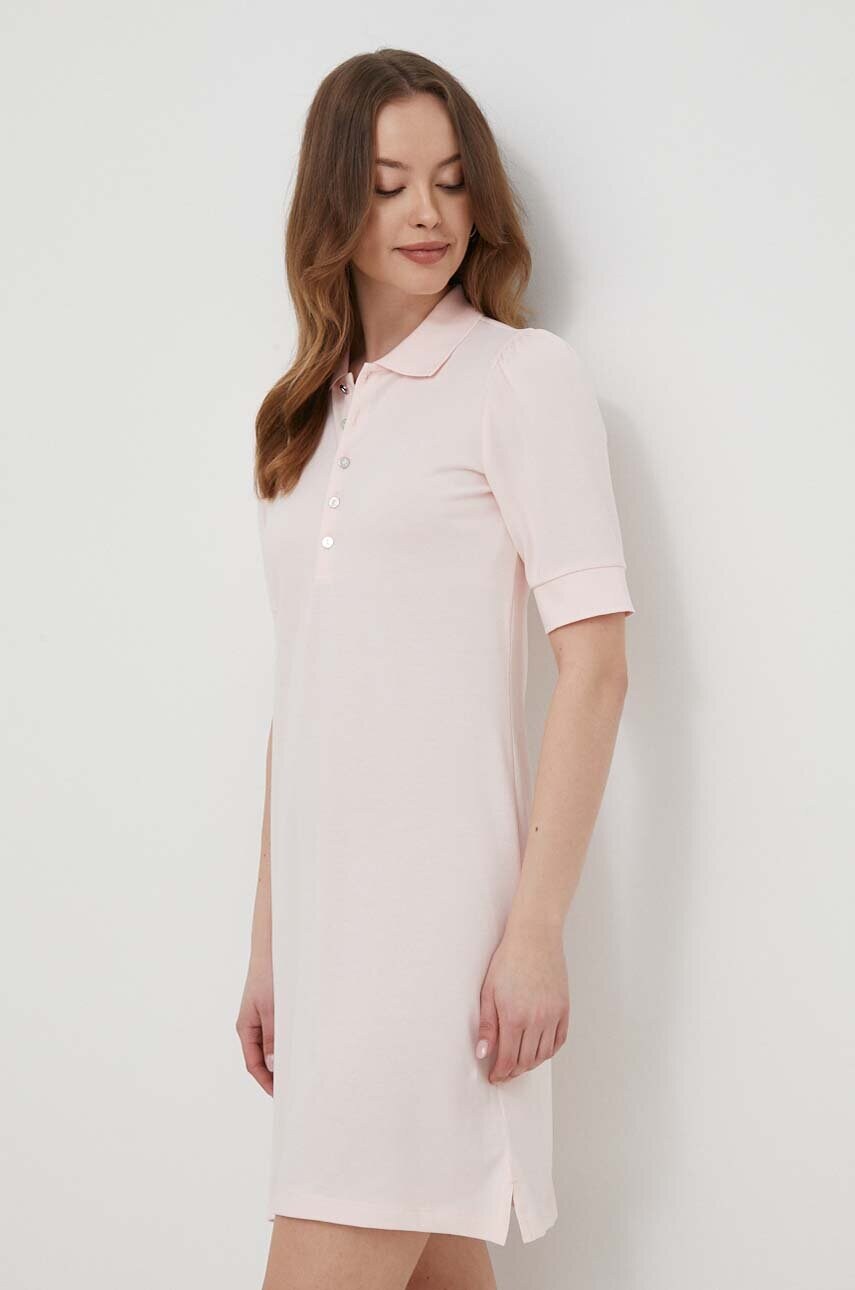 Сукня Lauren Ralph Lauren колір рожевий mini пряма