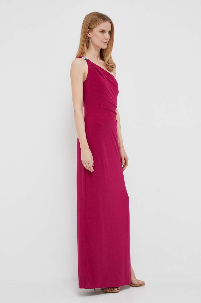 Сукня Lauren Ralph Lauren колір рожевий maxi пряма