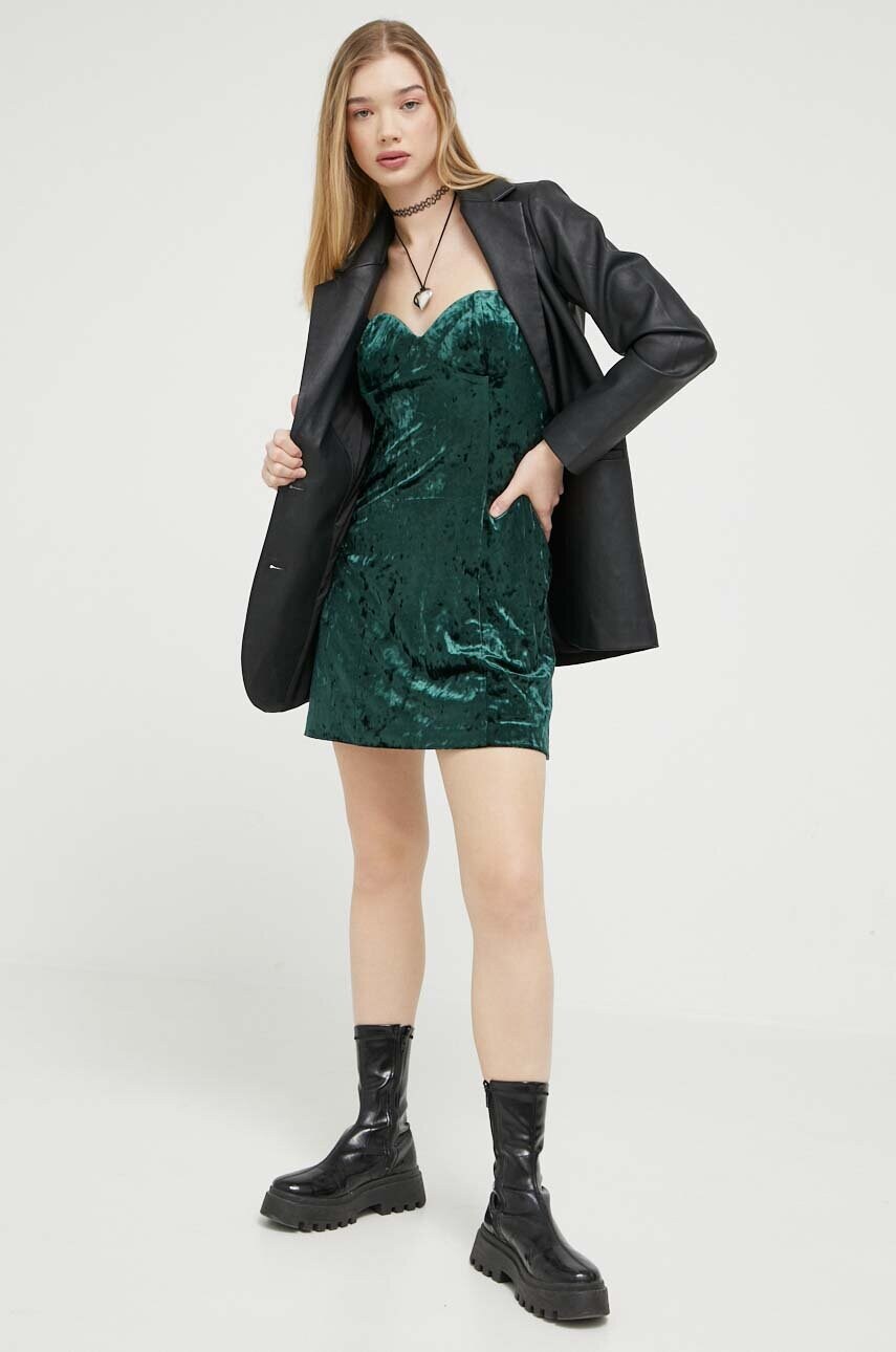 Сукня Superdry колір зелений mini пряма