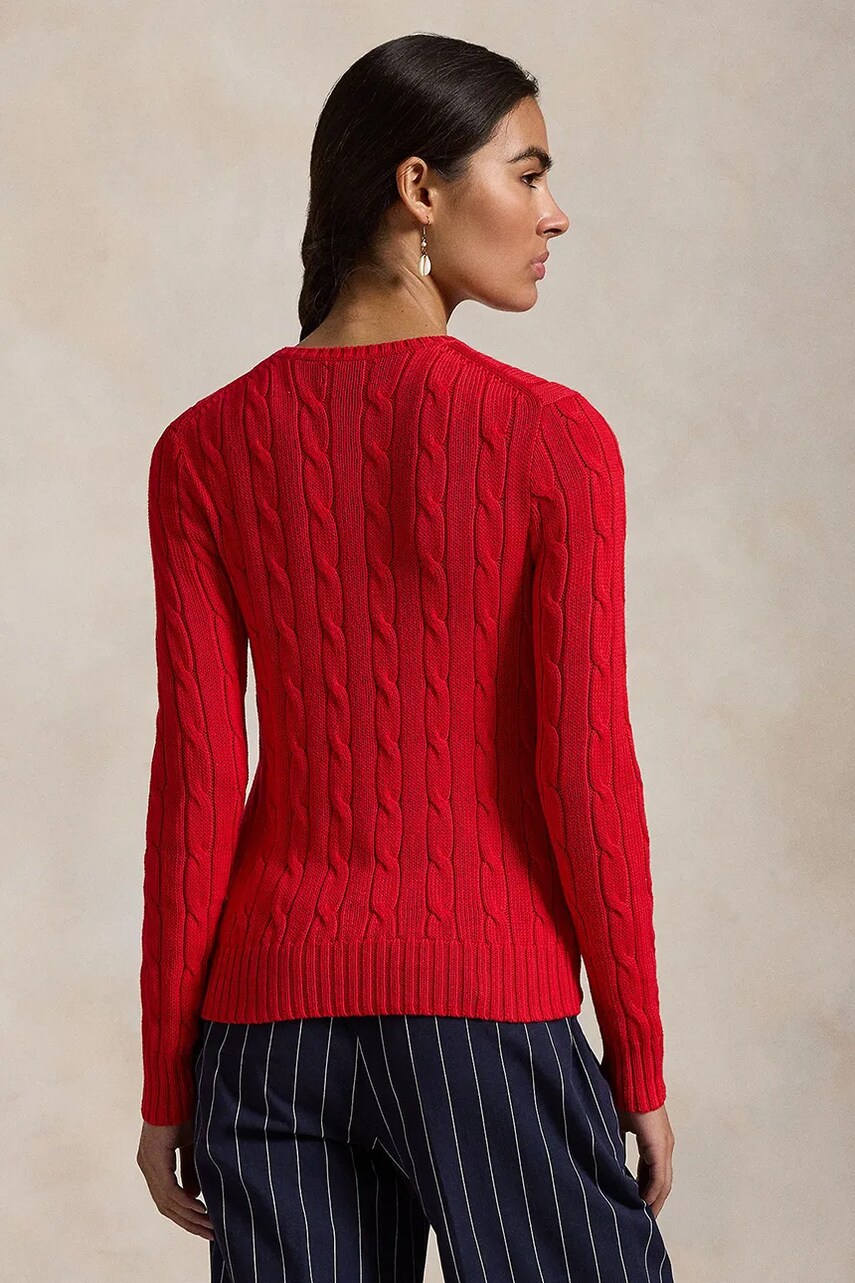Бавовняний светр Polo Ralph Lauren колір білий  211891640