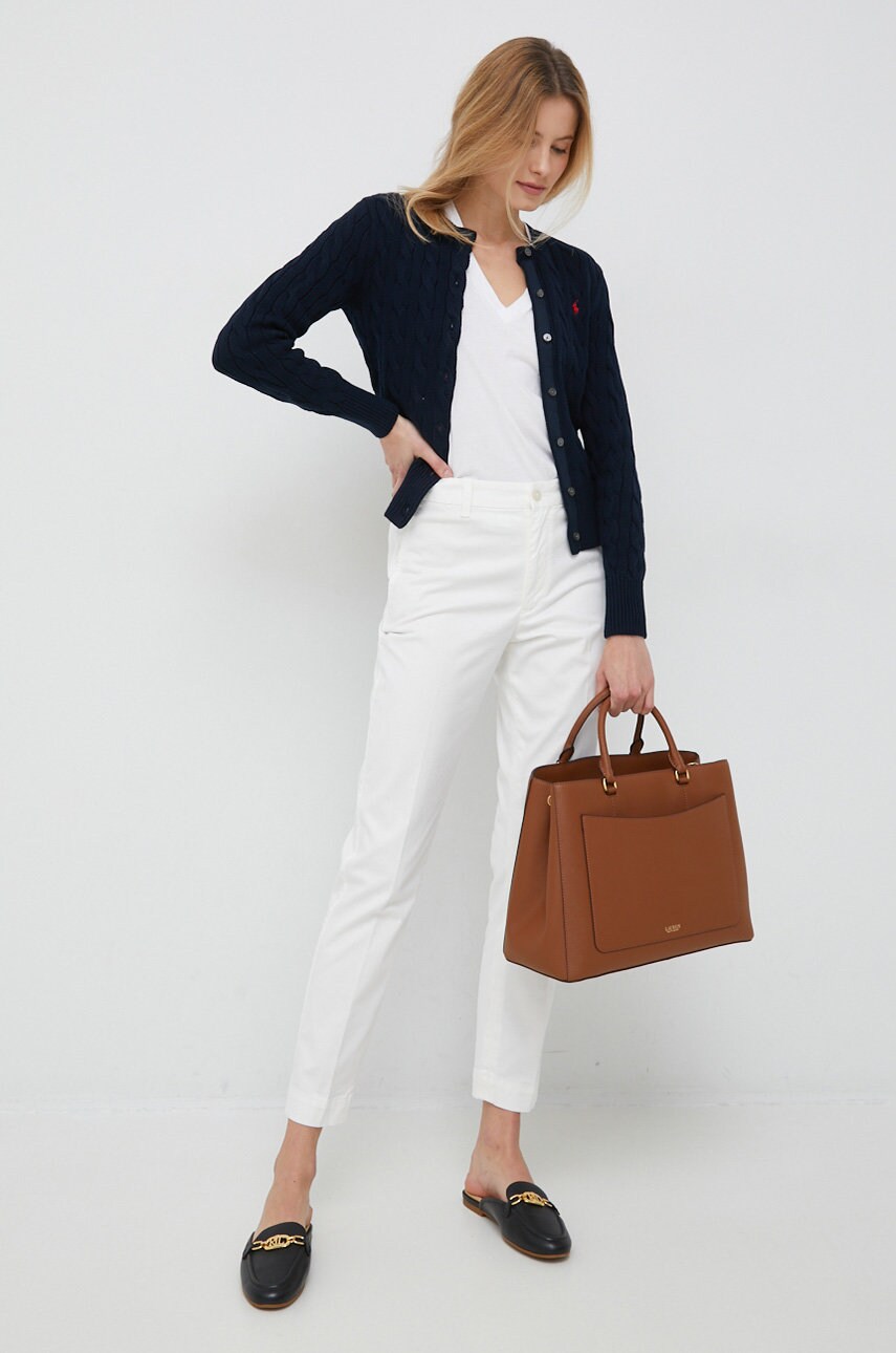 Бавовняний кардиган Polo Ralph Lauren колір синій 211891643