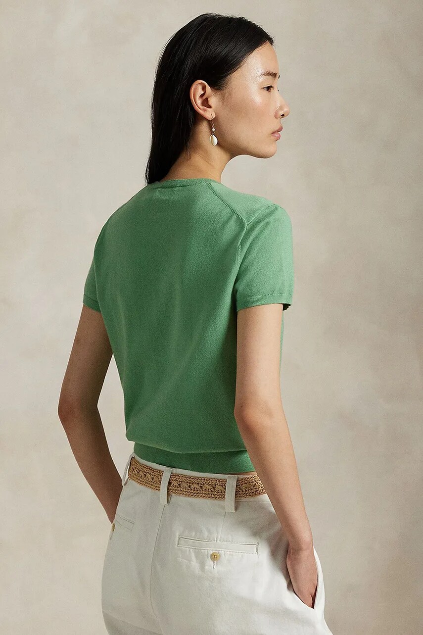 Футболка Polo Ralph Lauren жіноча колір бежевий 211891673