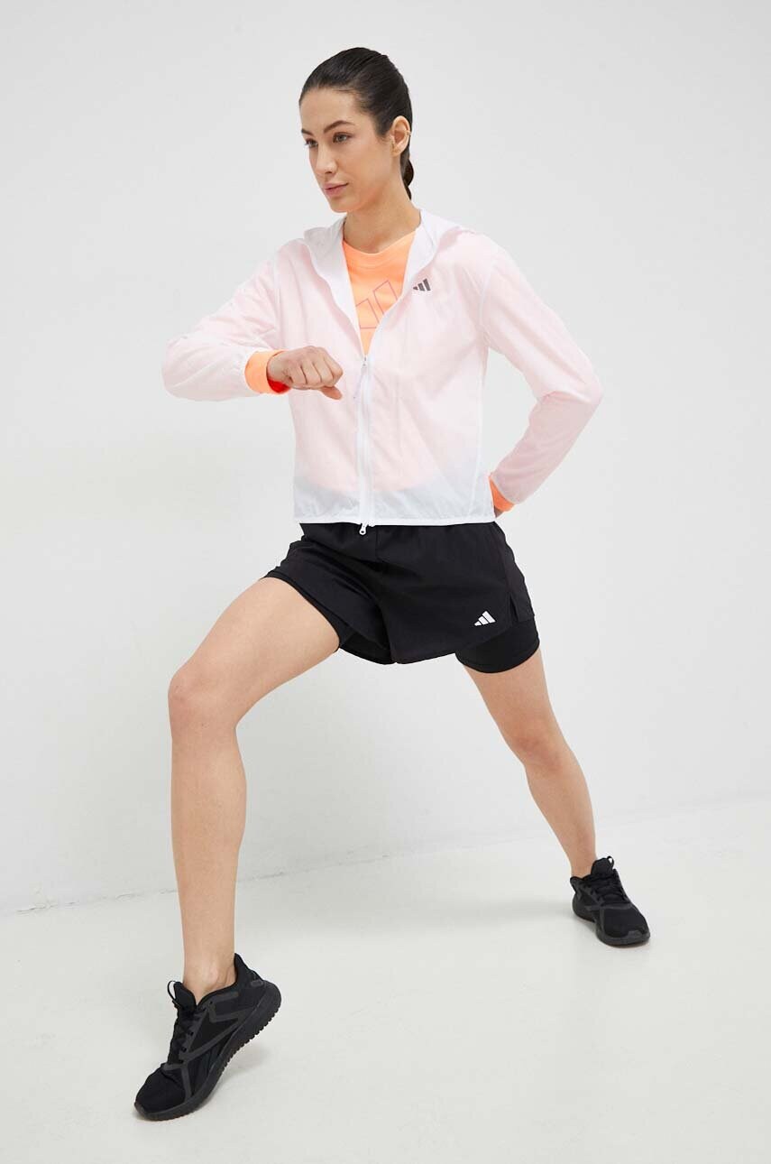 Шорти для тренувань adidas Performance колір чорний однотонні висока посадка