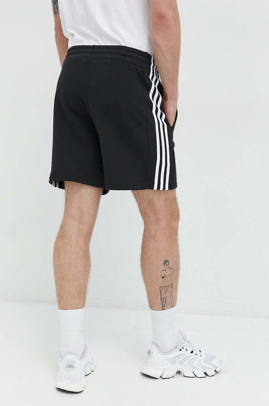 Бавовняні шорти adidas чоловічі колір чорний