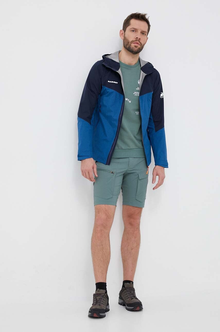 Шорти outdoor Mammut Zinal Hybrid колір зелений