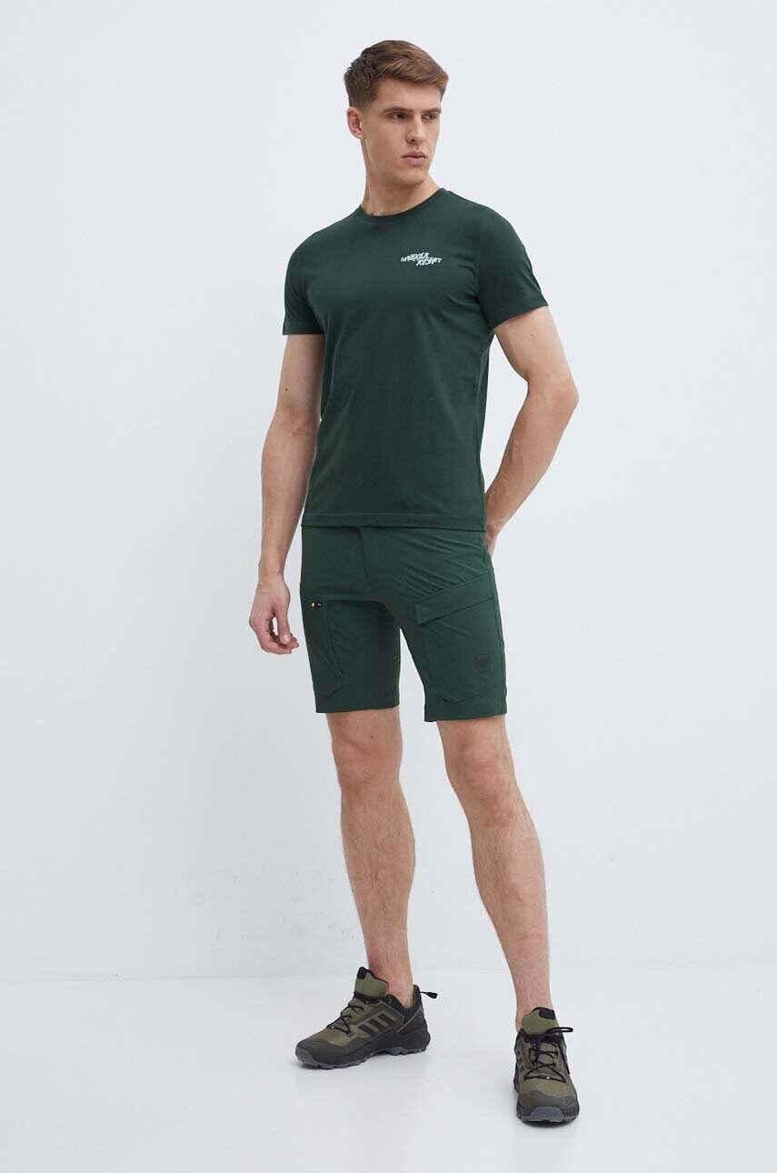 Шорти outdoor Mammut Zinal Hybrid колір зелений