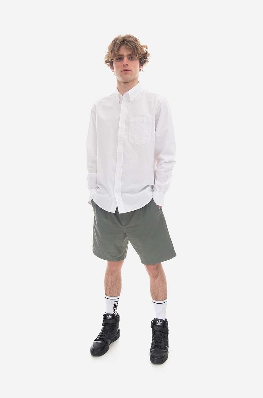 Бавовняні шорти Norse Projects колір зелений N35.0577.8061-8061