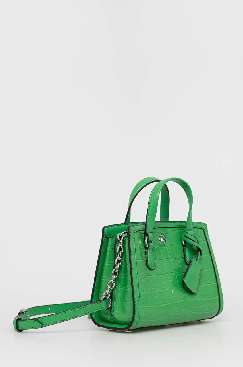 Шкіряна сумочка MICHAEL Michael Kors колір коричневий