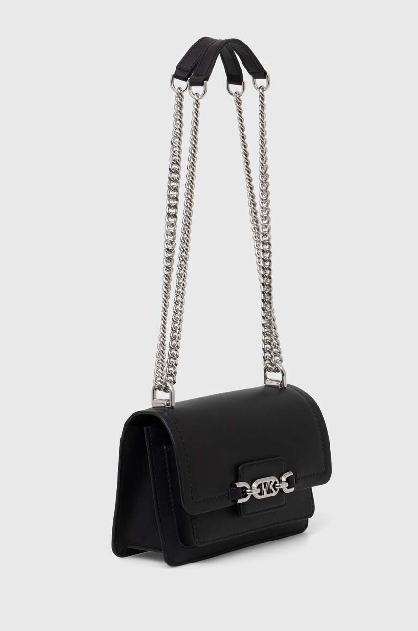 Шкіряна сумочка MICHAEL Michael Kors колір чорний