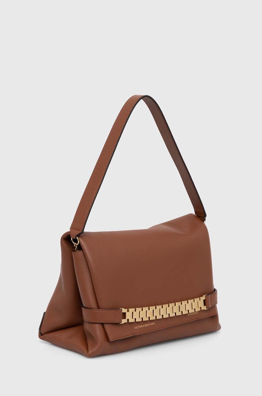 Шкіряна сумка Victoria Beckham Chain Pouch колір білий B223AAC004769A