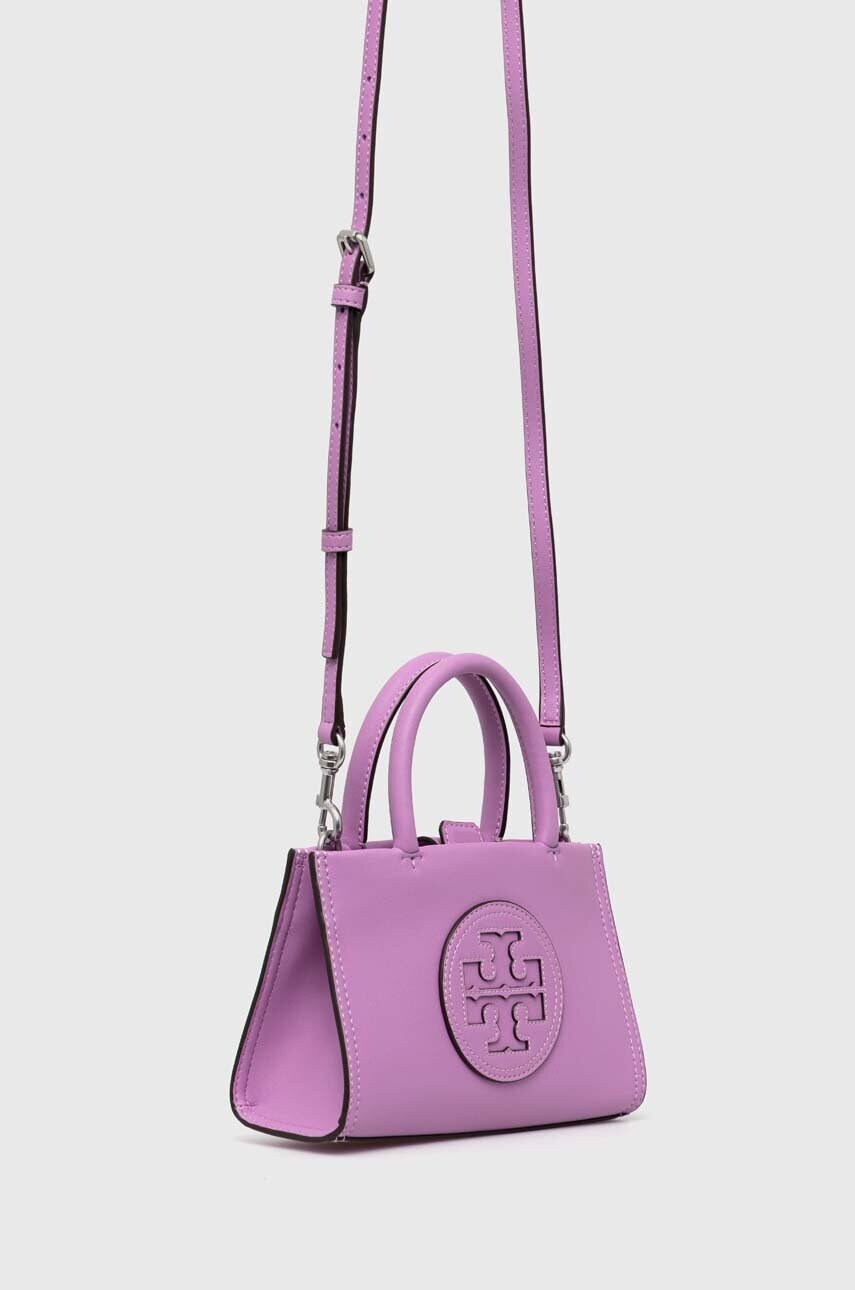 Сумочка Tory Burch Ella Bio Mini Tote- Bright Amethyst колір фіолетовий