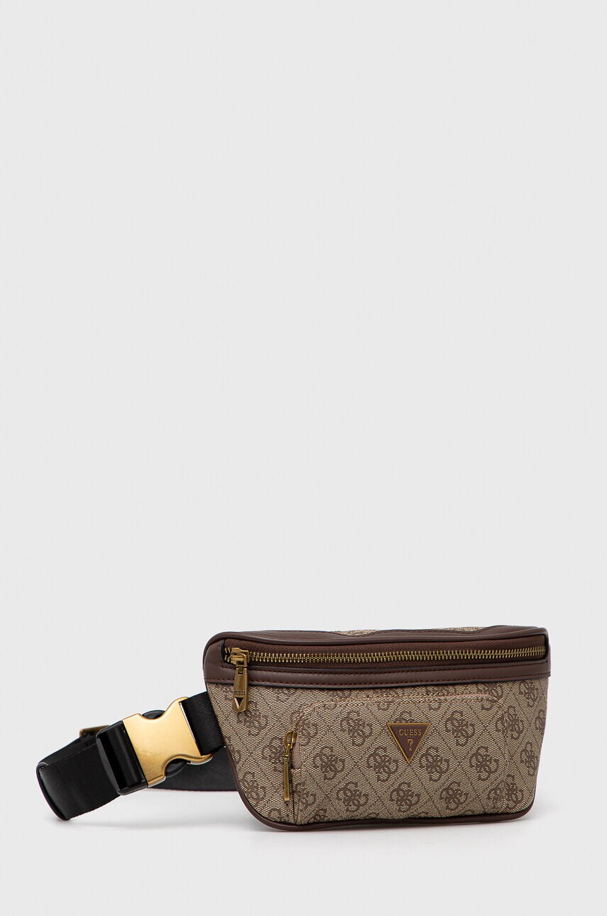 Сумка на пояс Guess колір бежевий