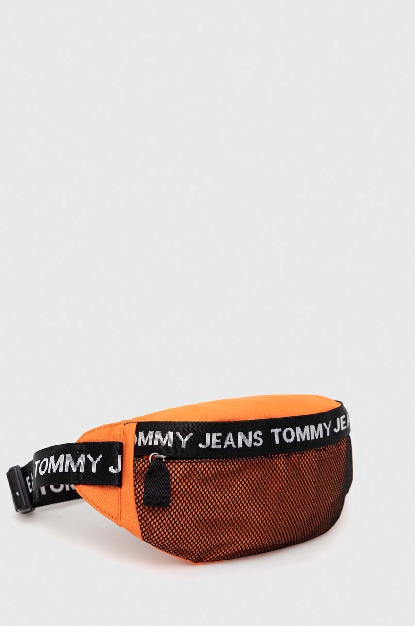 Сумка на пояс Tommy Jeans колір помаранчевий