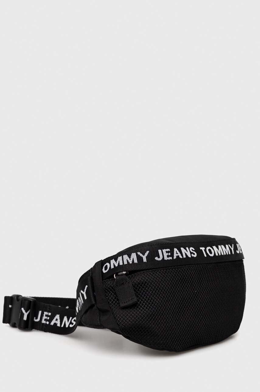 Сумка на пояс Tommy Jeans колір чорний