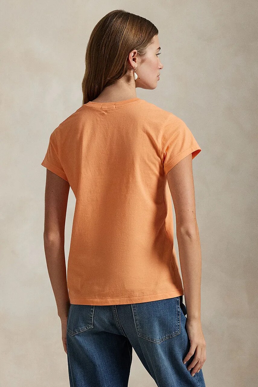 Бавовняна футболка Polo Ralph Lauren жіноча колір жовтий 211898698