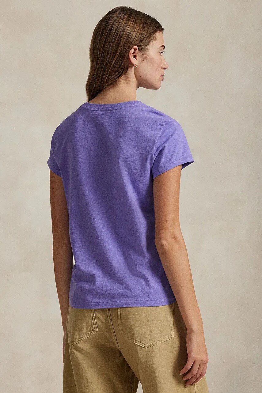 Бавовняна футболка Polo Ralph Lauren жіноча колір жовтий 211898698