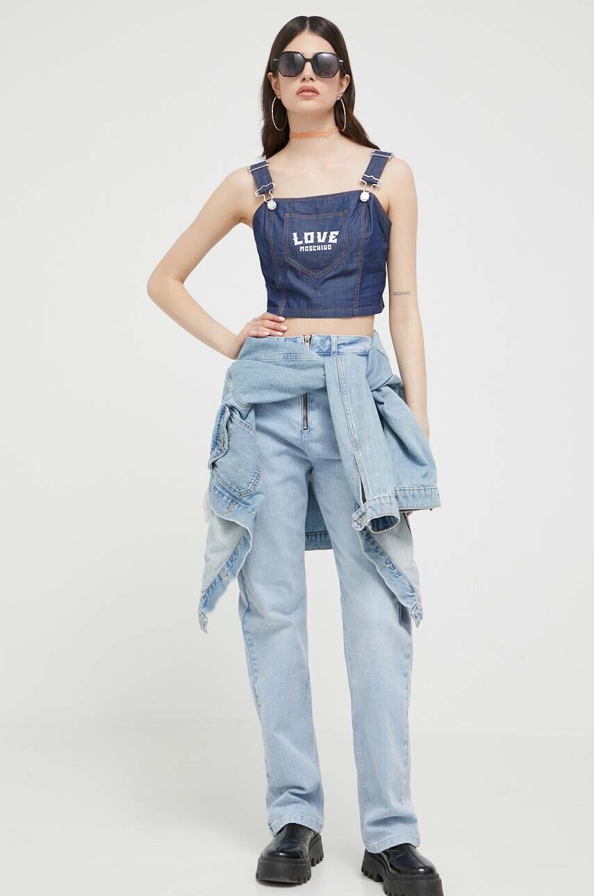 Кофта Love Moschino колір синій