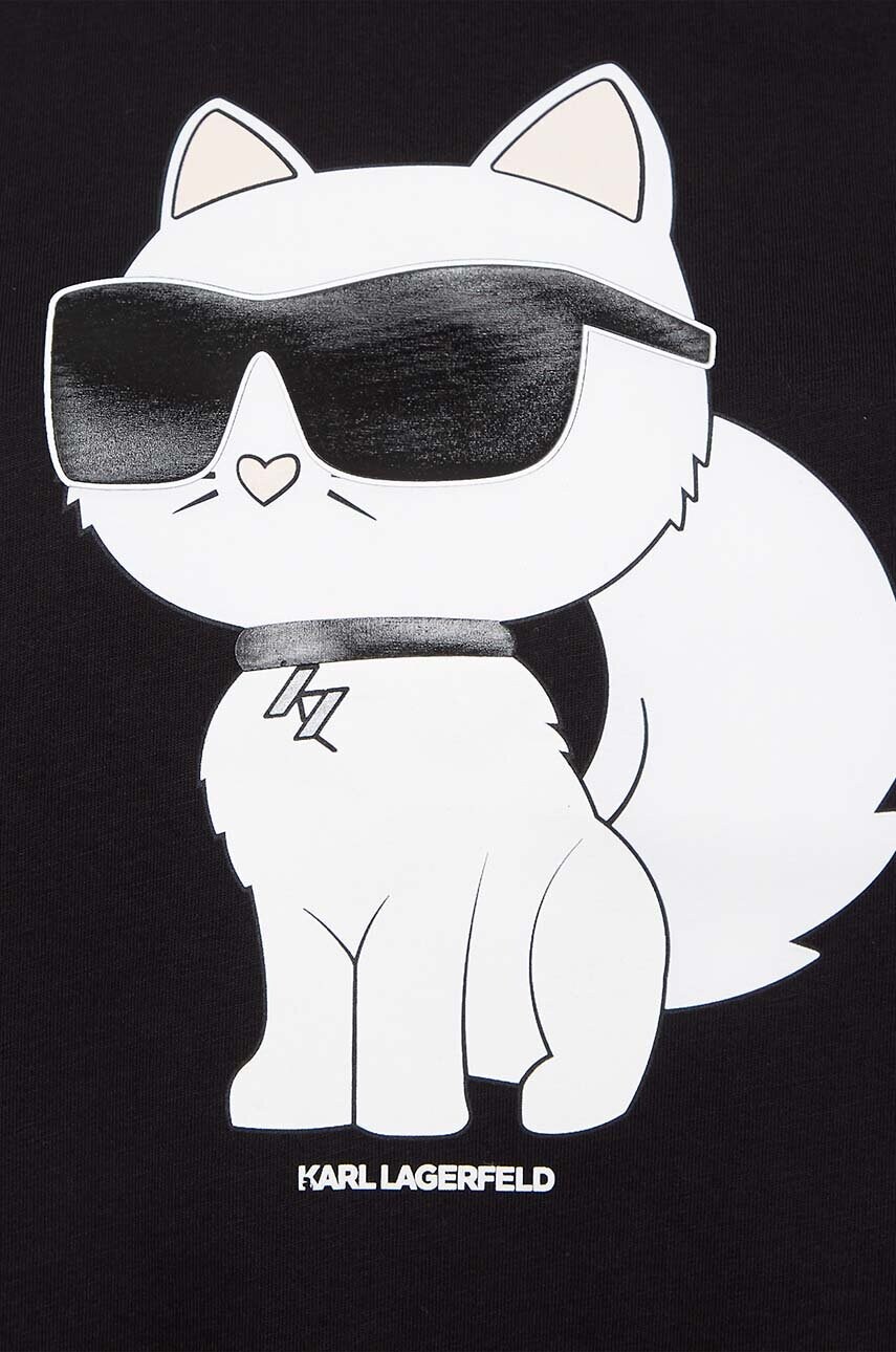 Бавовняна футболка Karl Lagerfeld жіночий колір чорний