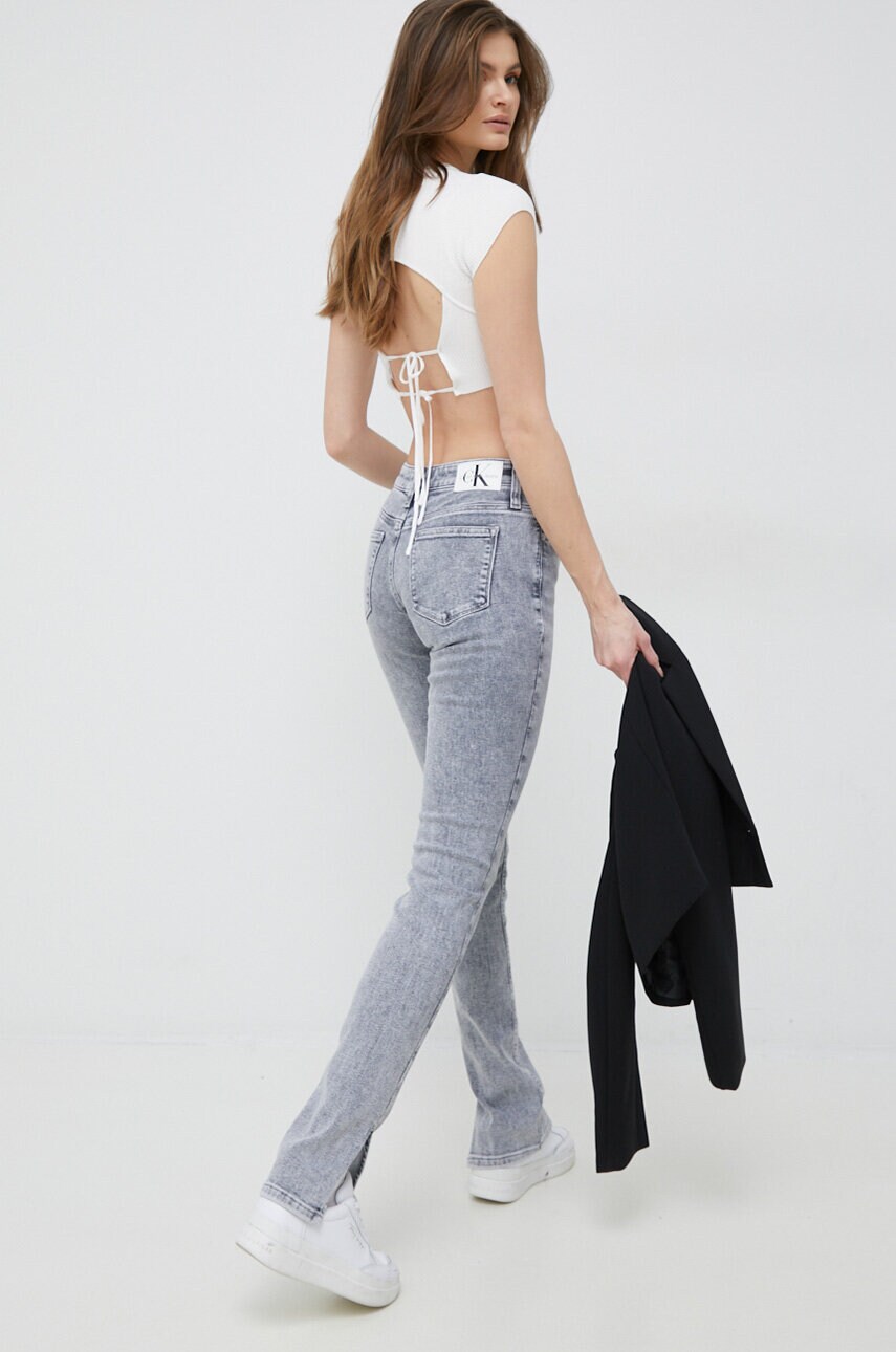 Купити Топ Calvin Klein Jeans жіночий колір білий – головне зображення