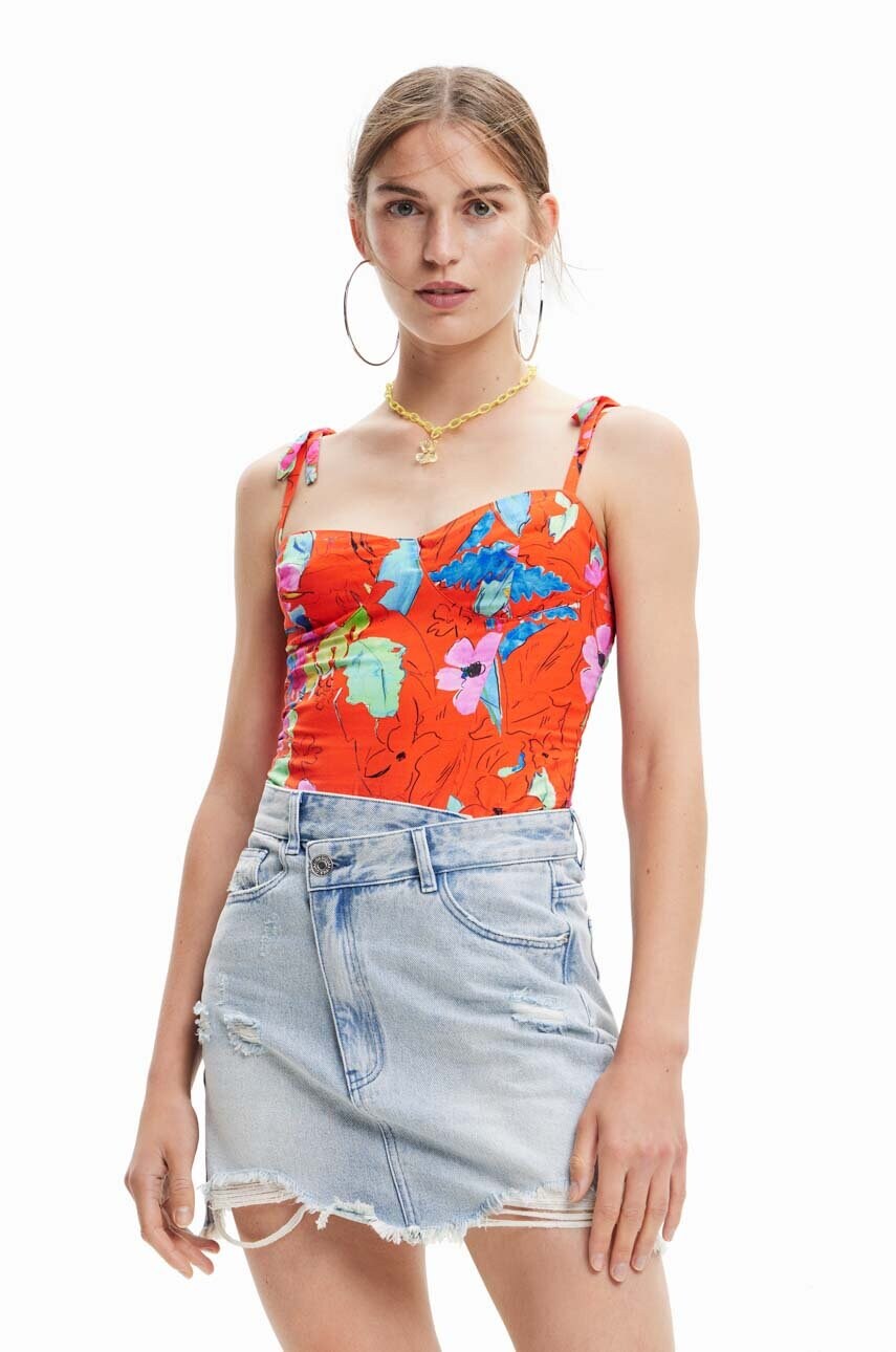 Топ Desigual жіночий колір червоний