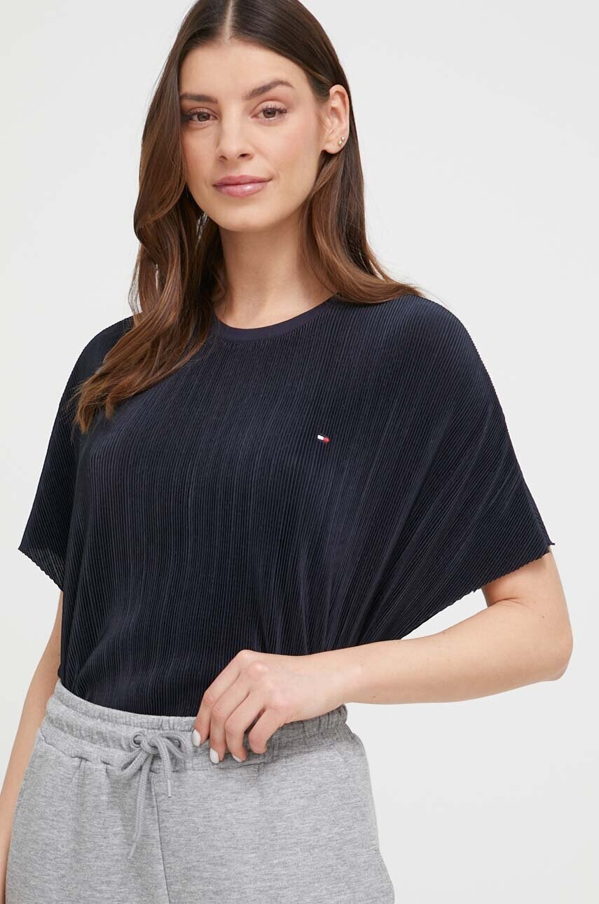 Піжамна футболка Tommy Hilfiger жіночий колір синій