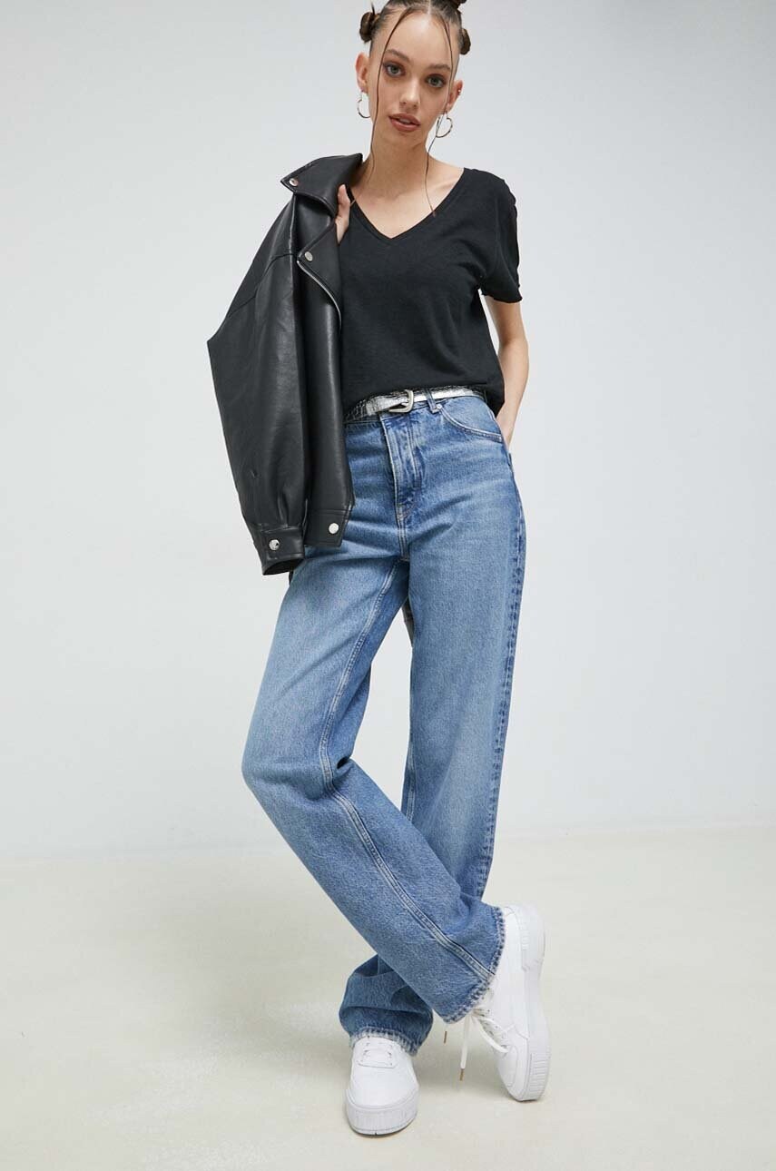Футболка Superdry жіночий колір чорний