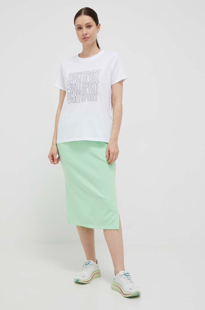 Бавовняна футболка Dkny колір білий
