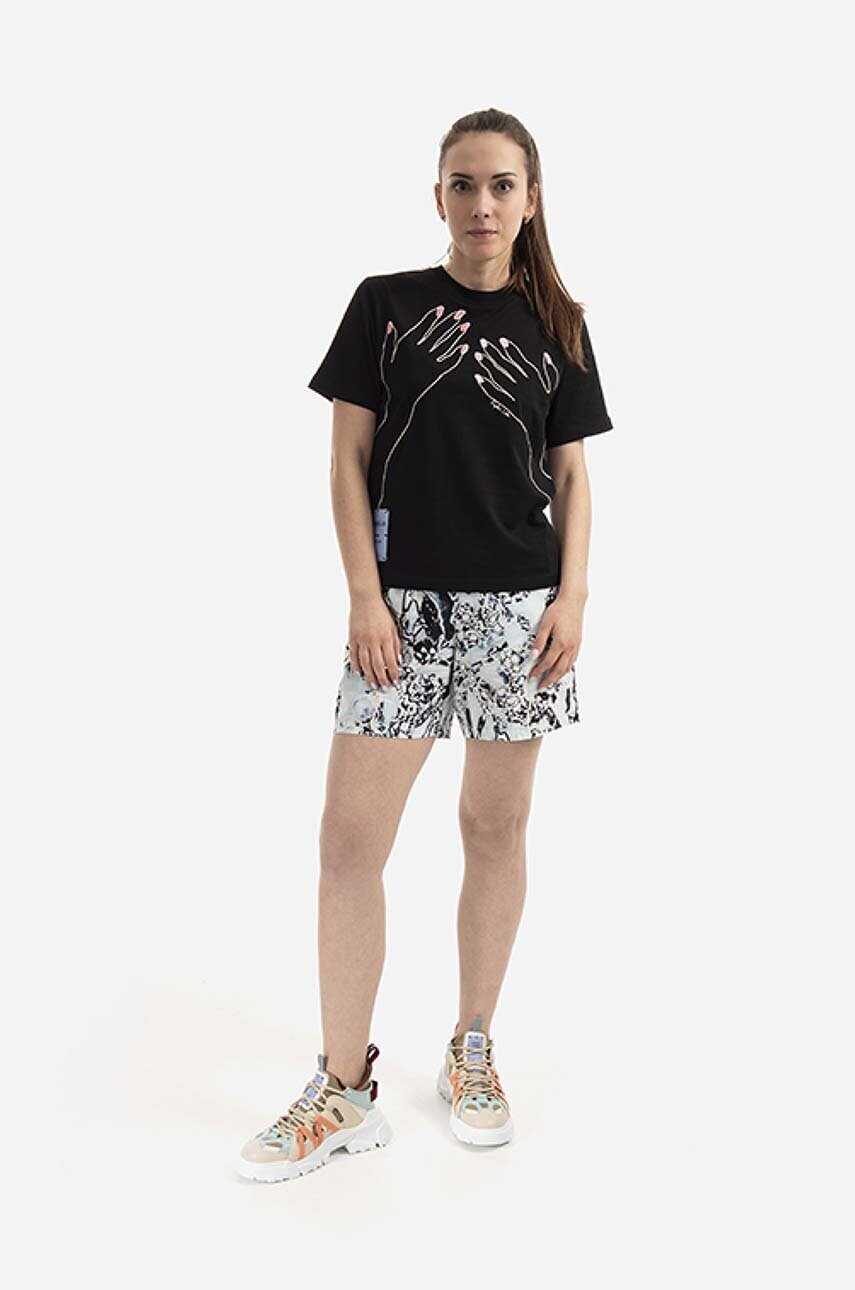 Бавовняна футболка MCQ колір чорний 624665RSJ731000-BLACK
