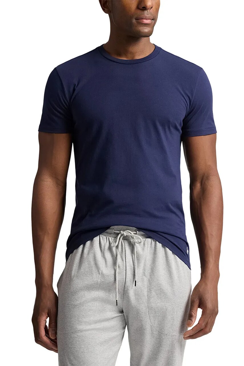 Бавовняна футболка Polo Ralph Lauren 3-pack чоловіча колір бежевий однотонна 714830304