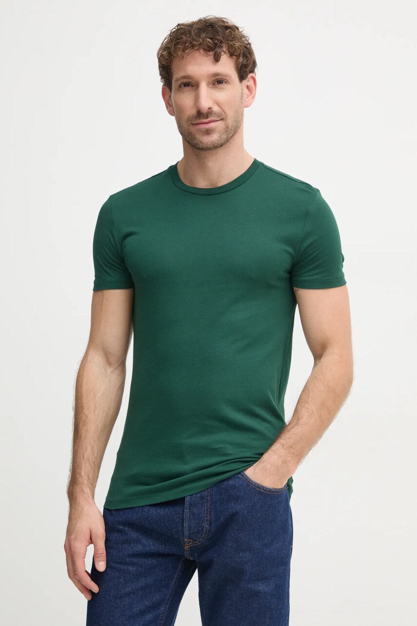 Бавовняна футболка Polo Ralph Lauren 3-pack чоловіча колір синій однотонна 714830304