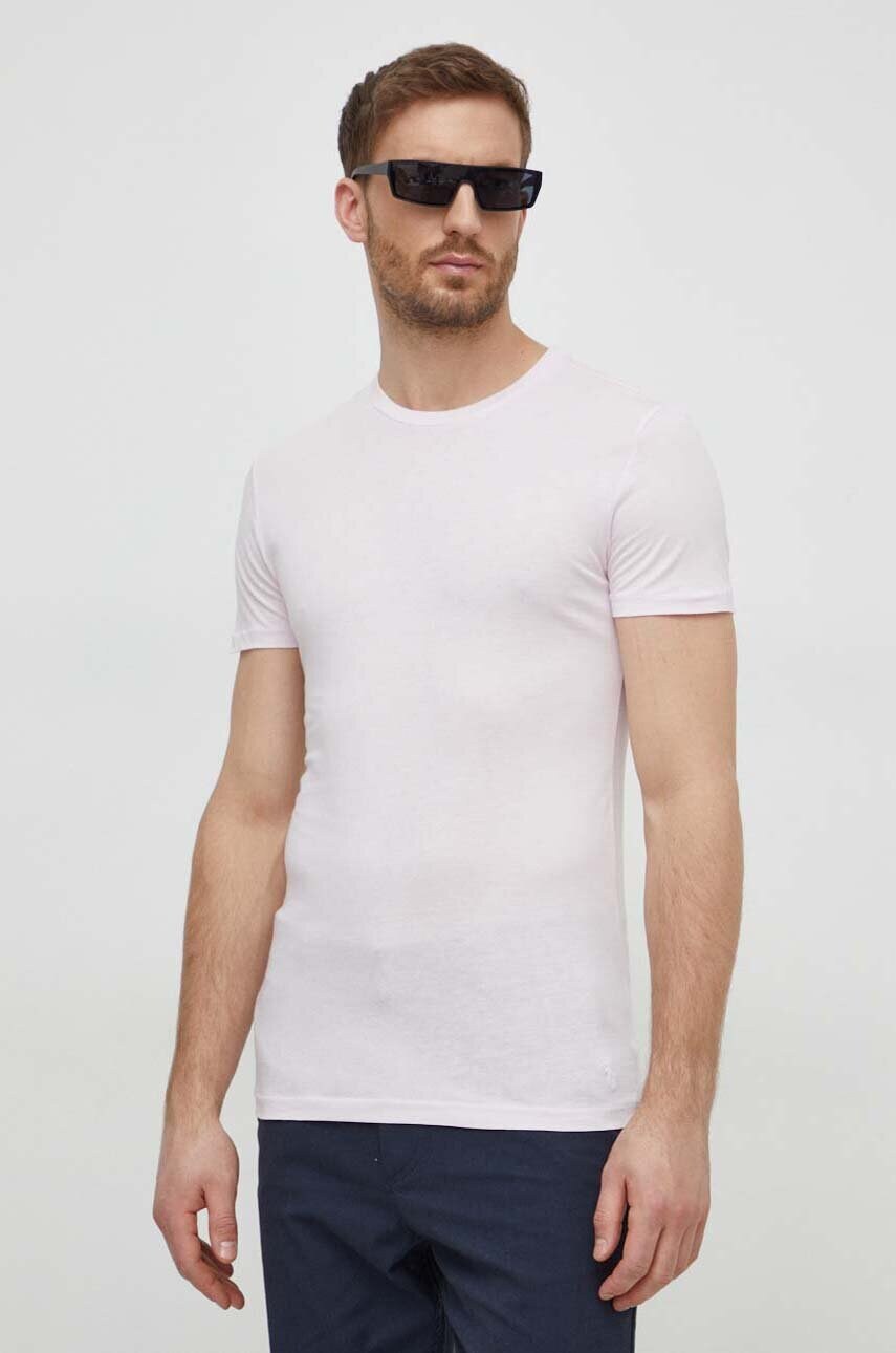 Бавовняна футболка Polo Ralph Lauren 3-pack чоловічий однотонний