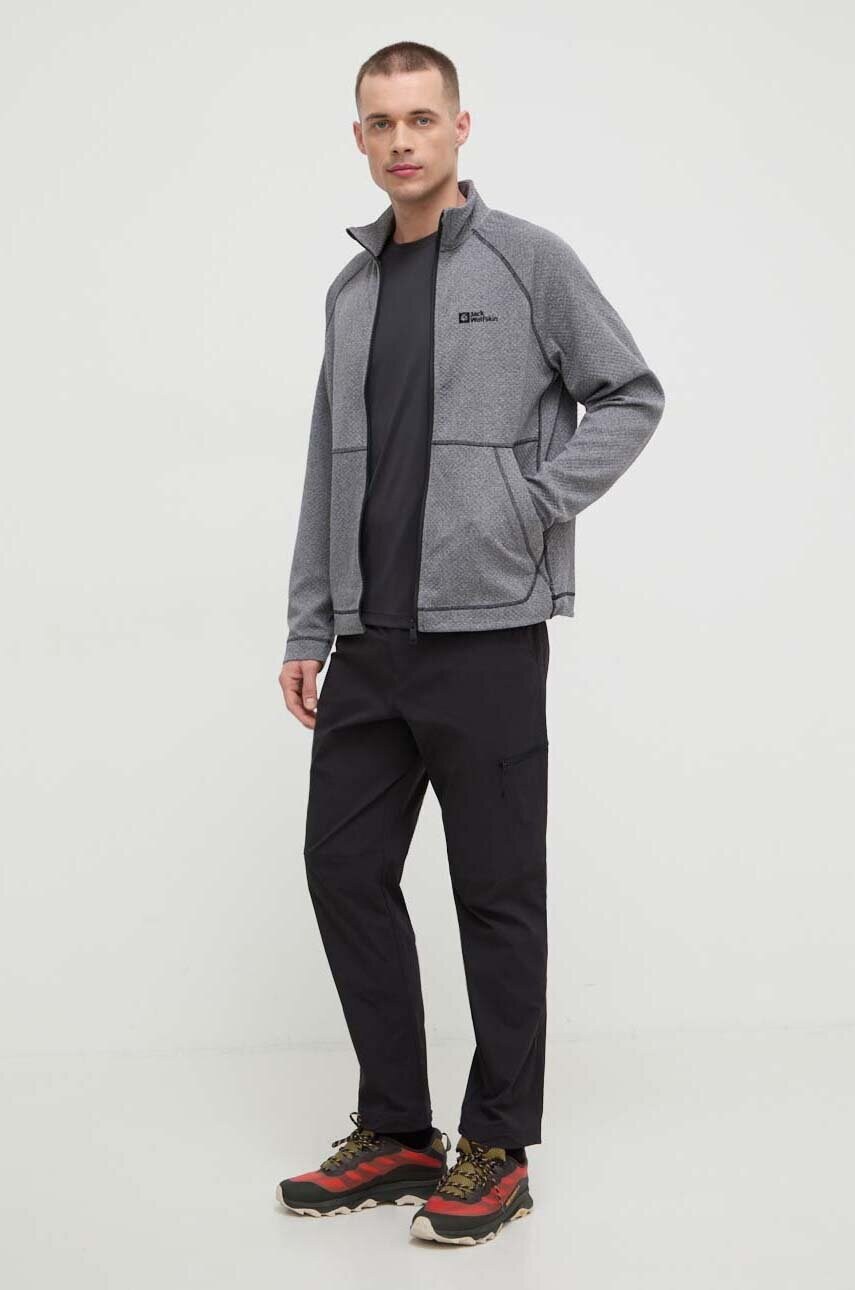 Спортивна футболка Jack Wolfskin 10 колір чорний однотонна