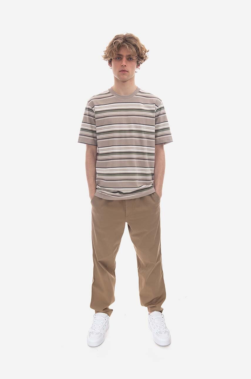 Бавовняна футболка Norse Projects колір бежевий візерунок N01.0633.0920-0920
