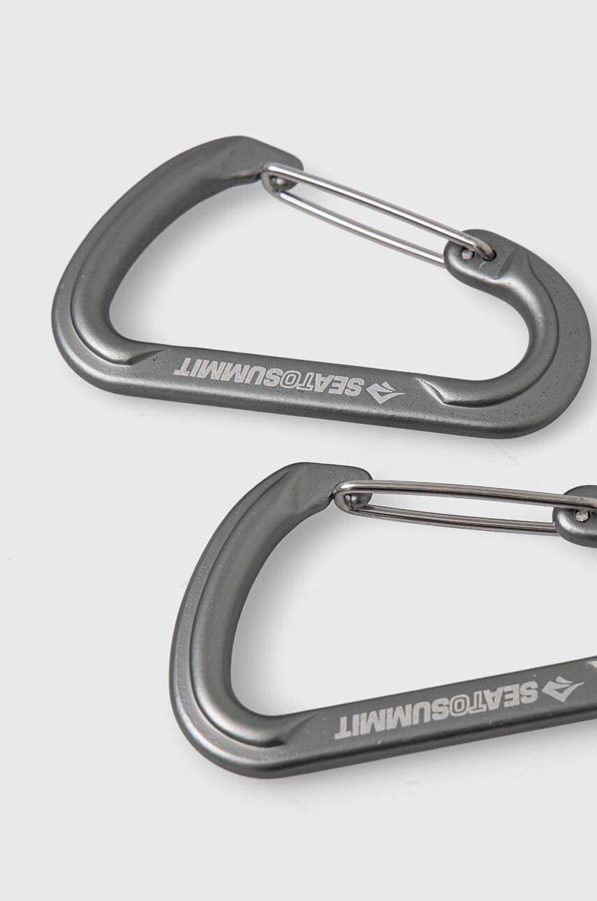Карабіни Sea To Summit Large Accessory Carabiners 2-pack колір сірий ATD0140-00122101