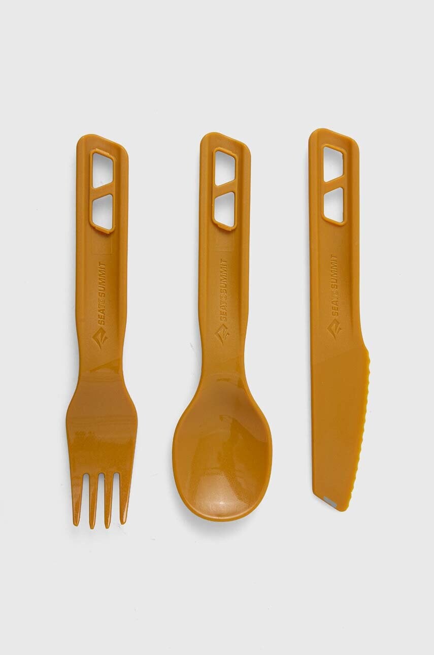 Туристичний набір столових приборів Sea To Summit Passage Cutlery Set 3 колір жовтий ACK035021