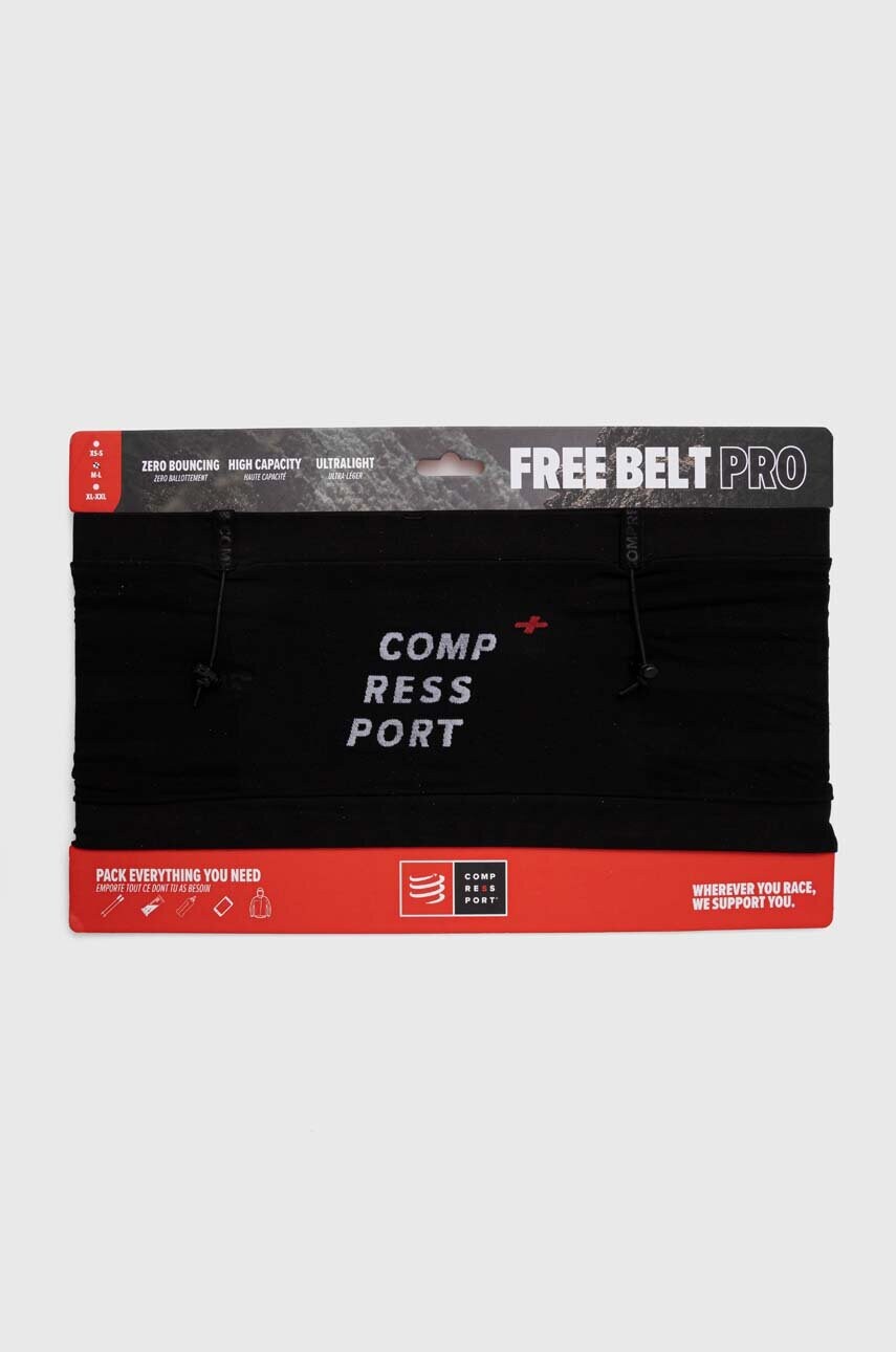 Пояс для бігу Compressport Free Belt Pro колір чорний CU00011B