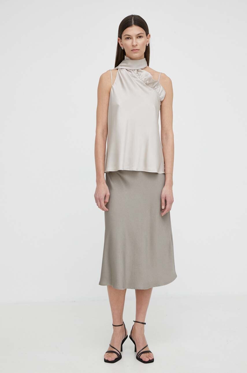 Блузка Bruuns Bazaar AcaciaBBSusie top жіноча колір бежевий однотонна BBW3902