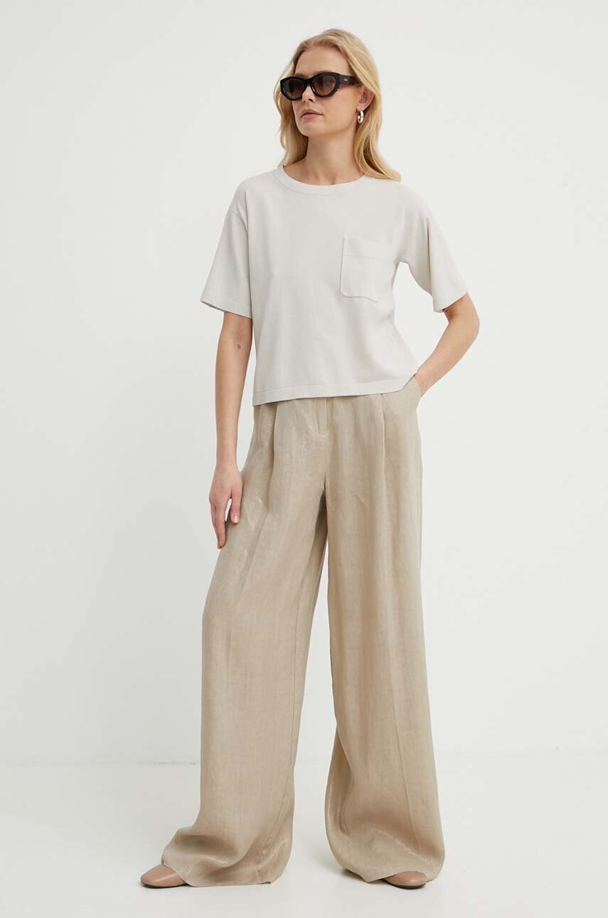 Футболка Max Mara Leisure колір бежевий