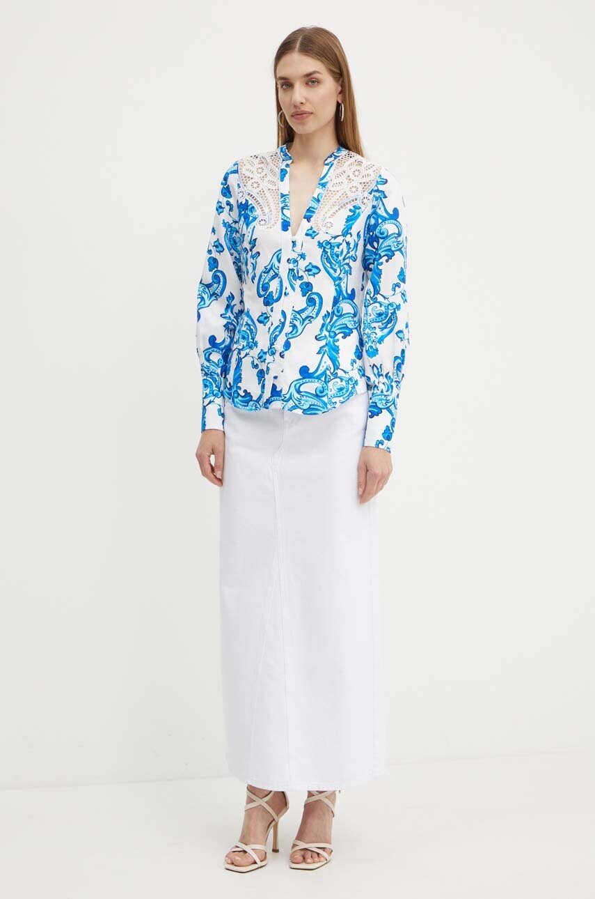 Сорочка з домішкою льону Marciano Guess BLUE NOTE regular 4GGH07 9708Z
