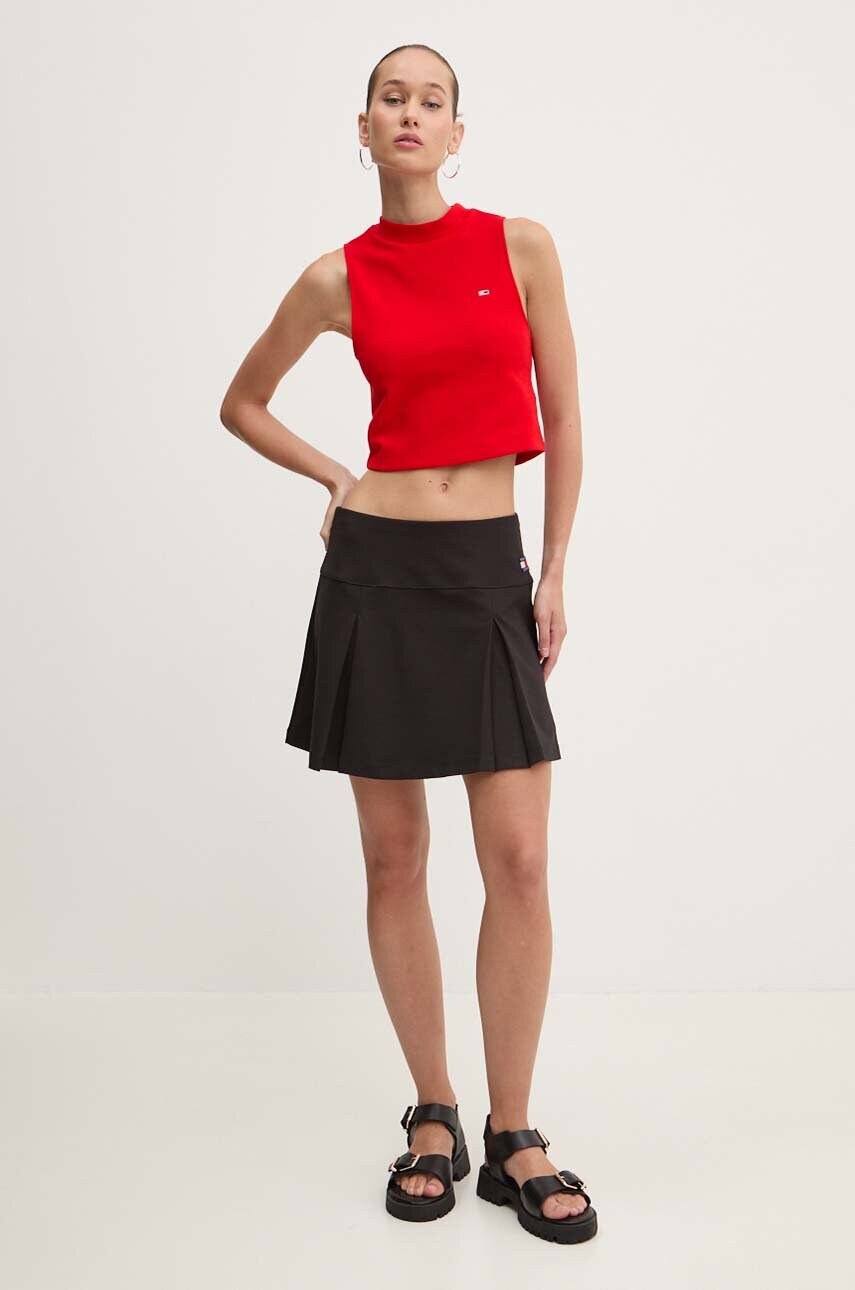 Топ Tommy Jeans жіночий колір червоний DW0DW17985