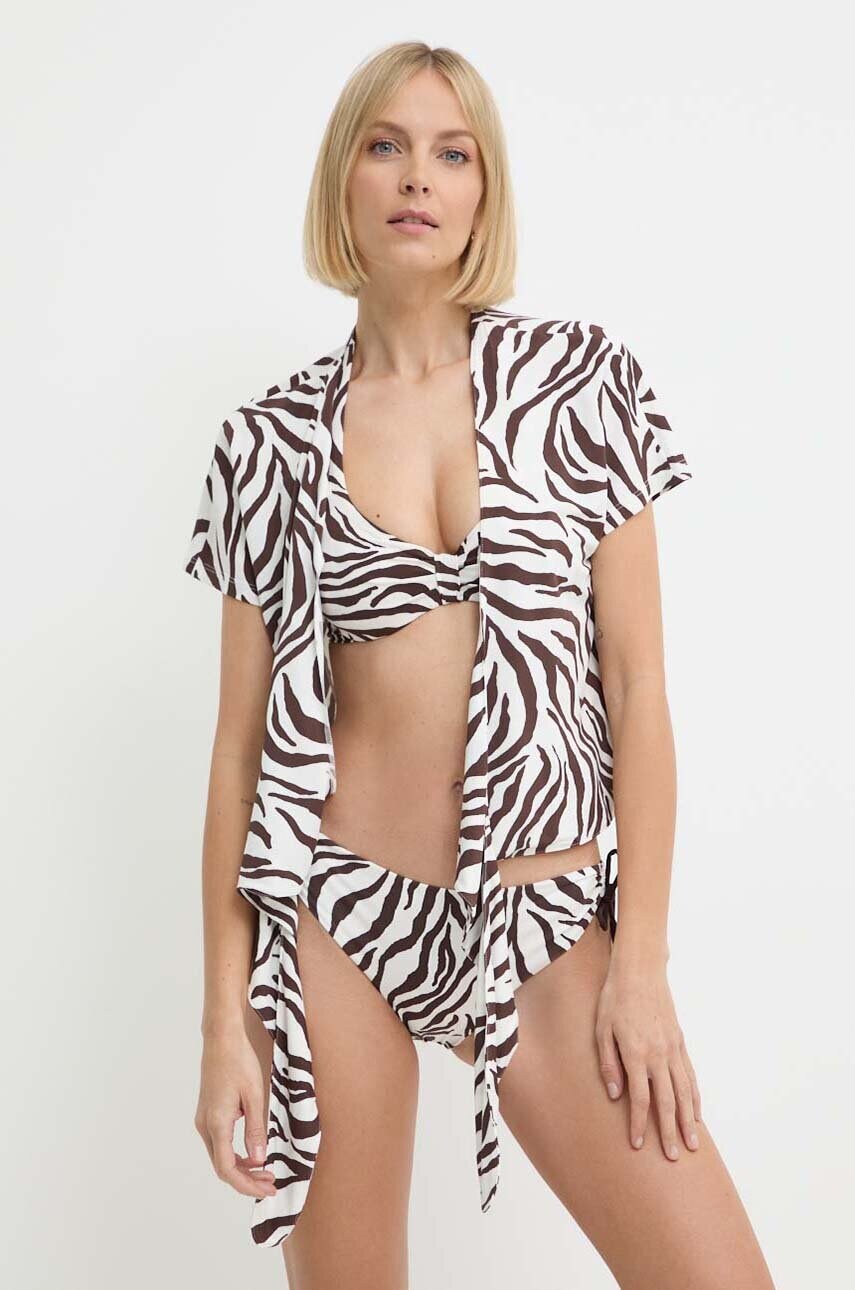 Пляжна блузка Max Mara Beachwear колір коричневий 2416951019600