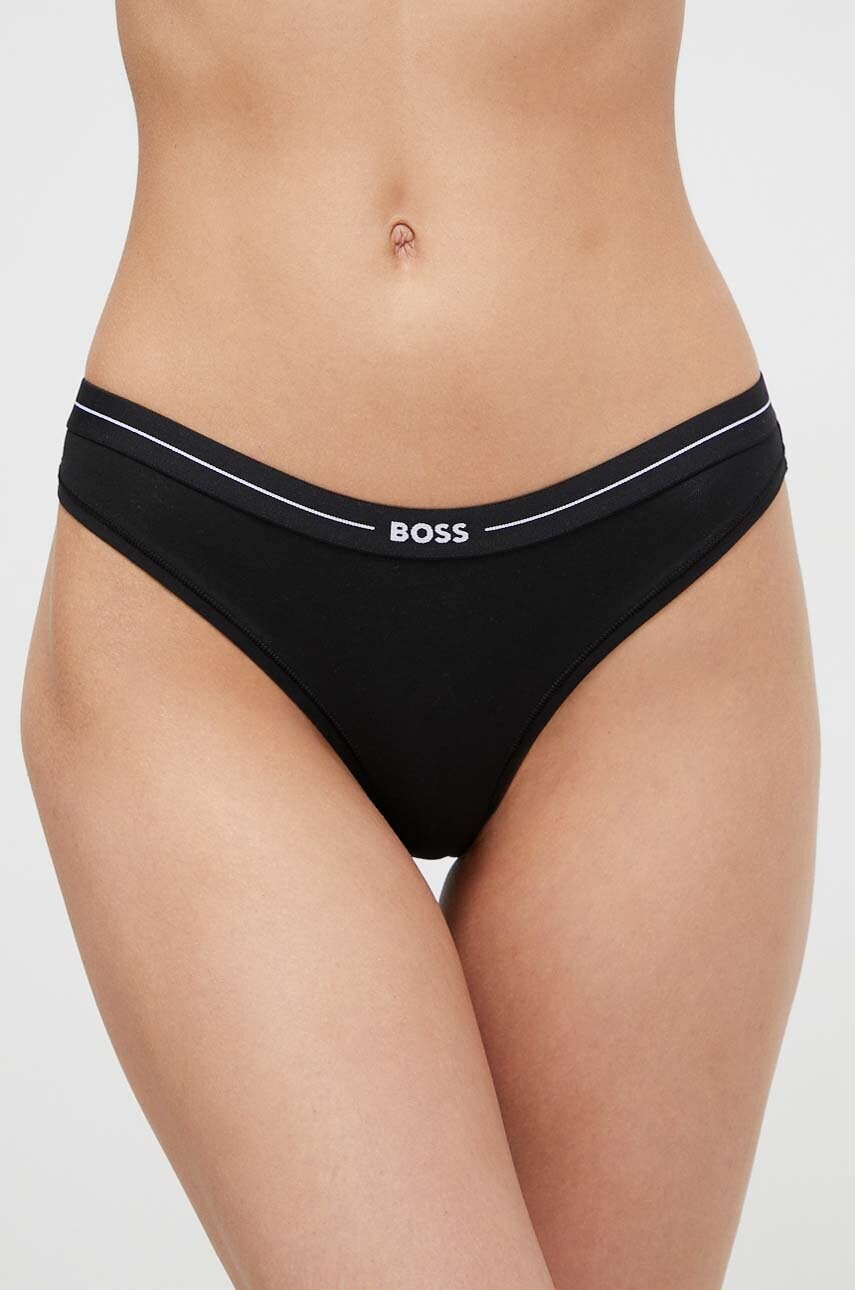 Стринги BOSS 3-pack колір білий