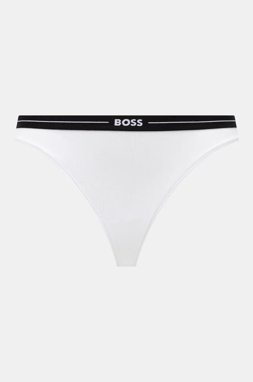 Стринги BOSS 3-pack колір чорний 50510030