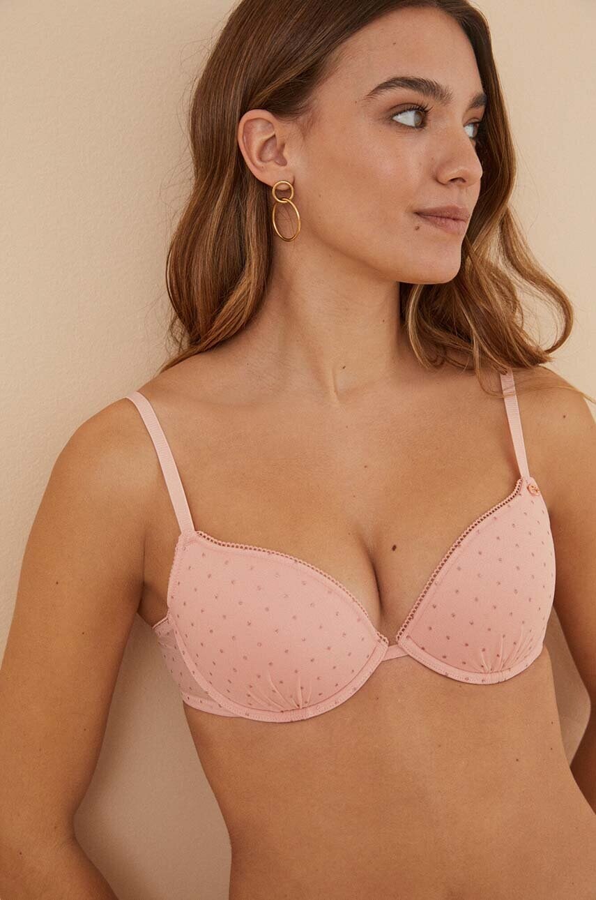 Бюстгальтер women'secret FEMININE LA VECINA RUBIA колір рожевий візерунок 4026389.390.391