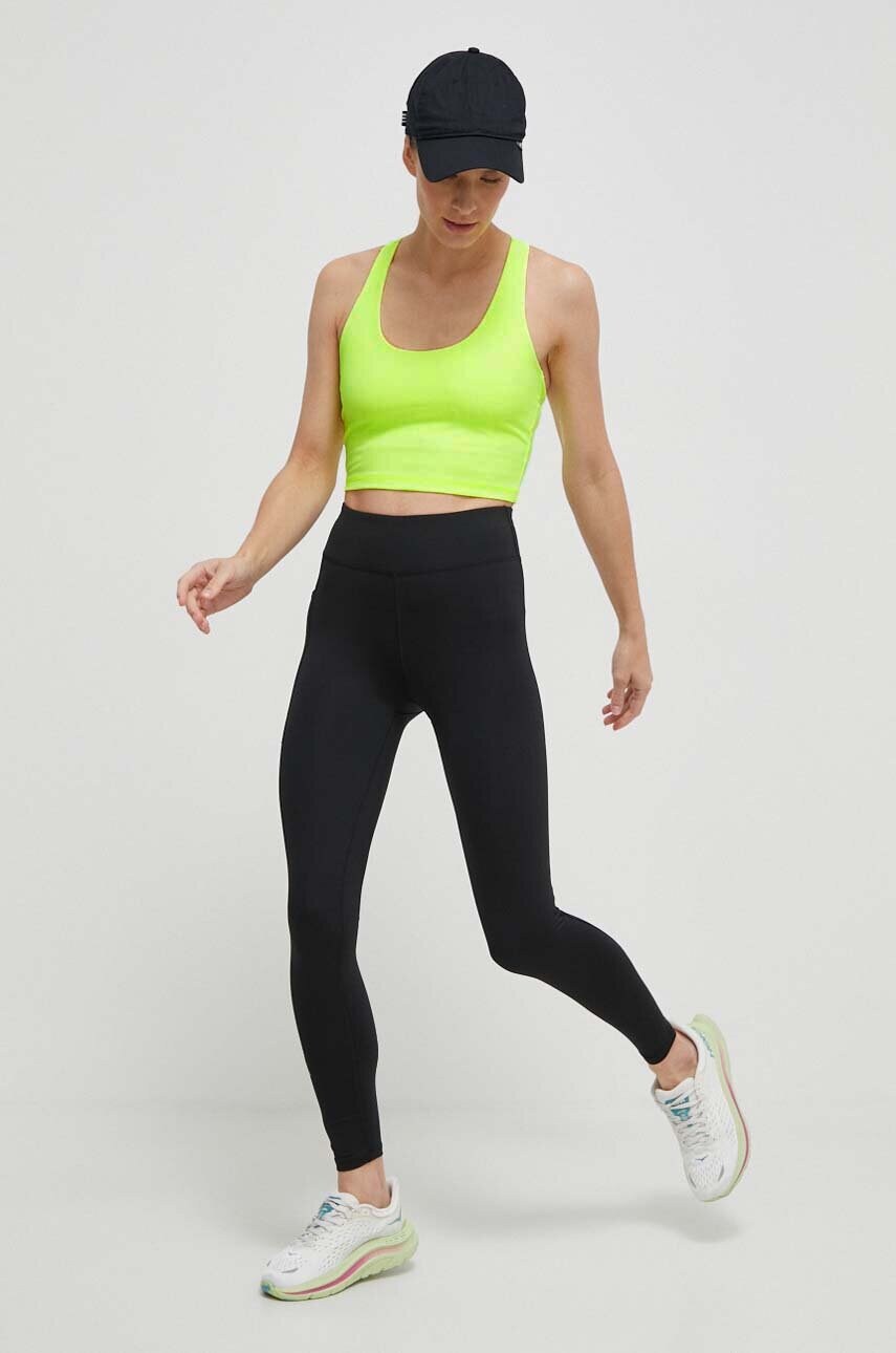 Спортивний бюстгальтер Dkny колір жовтий однотонний