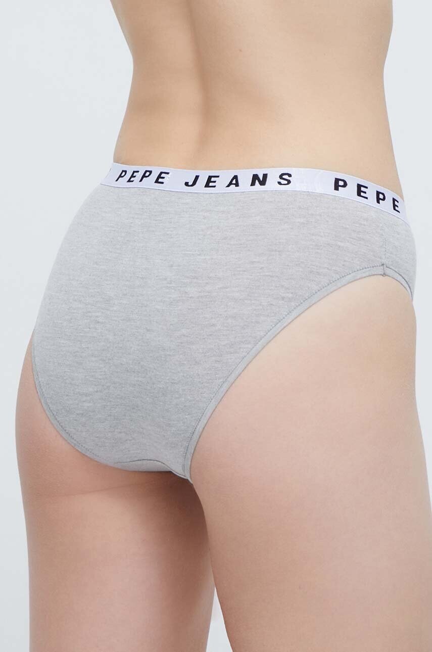 Труси Pepe Jeans LOGO BIKINI колір сірий PLU10921