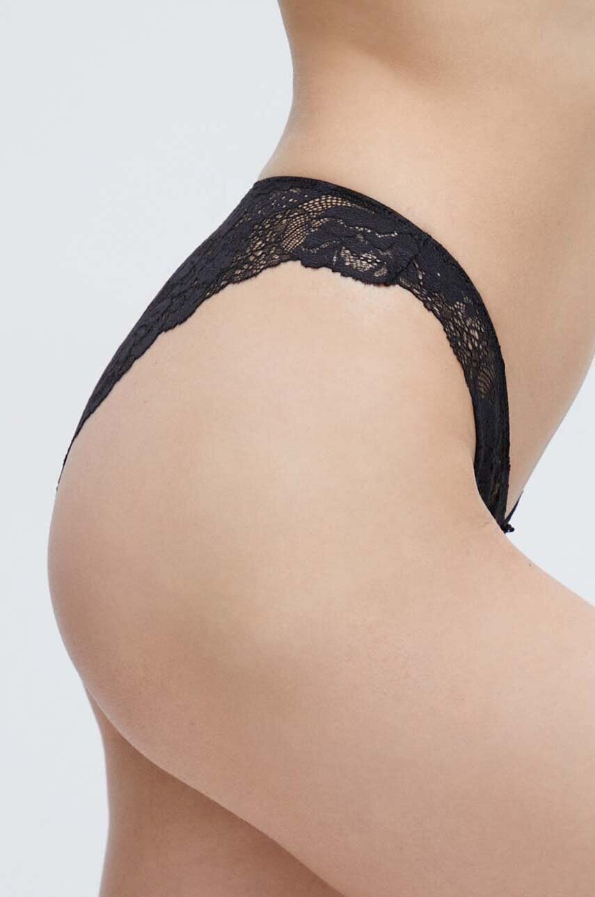 Труси women'secret FEMININE LACE колір чорний 8327294