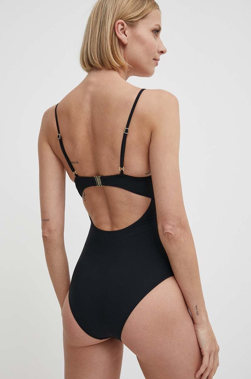 Суцільний купальник Calvin Klein колір чорний м'яка чашечка KW0KW02386