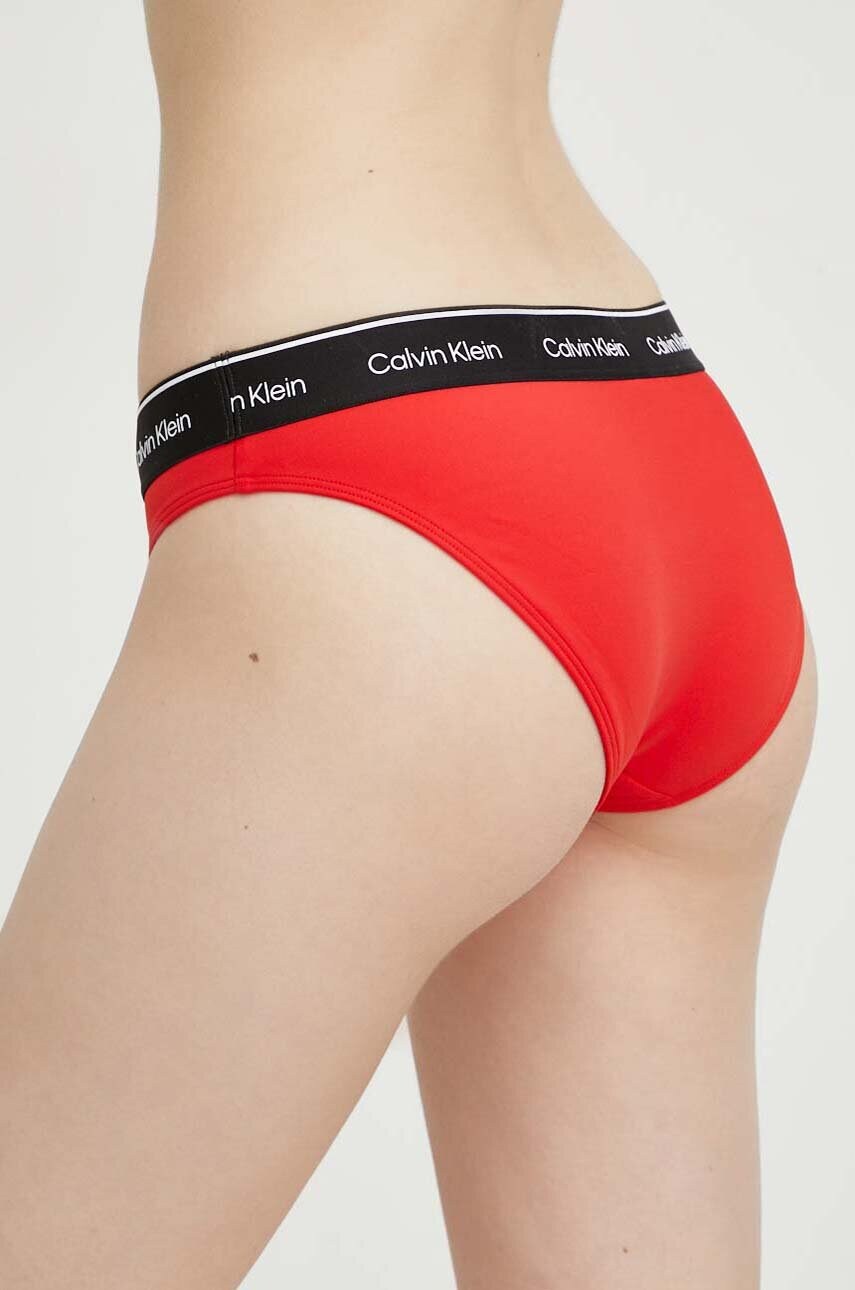 Купальні труси Calvin Klein колір червоний м'яка чашечка